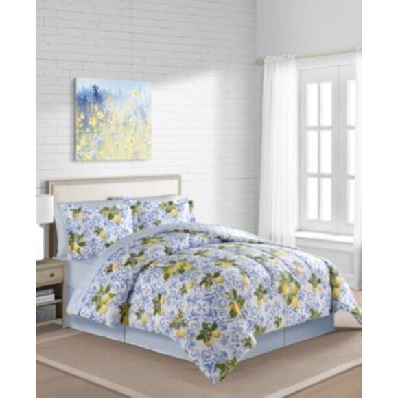 Fairfield Square Collection Other - Fairfield Square Collection Lemon 6-Pc. Reversible Twin Co Blue Full